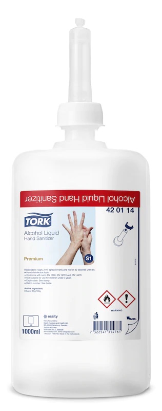 Dezinfectant lichid pe baza de alcool pentru maini 1l tork